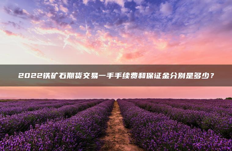 2022铁矿石期货交易一手手续费和保证金分别是多少? 2022铁矿石期货交易一手手续费和保证金分别是多少?