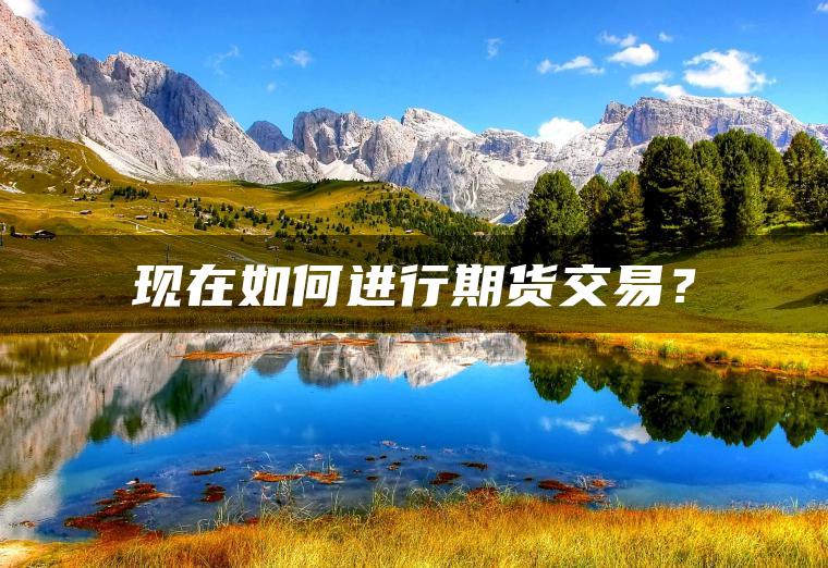 现在如何进行期货交易? 现在如何进行期货交易?