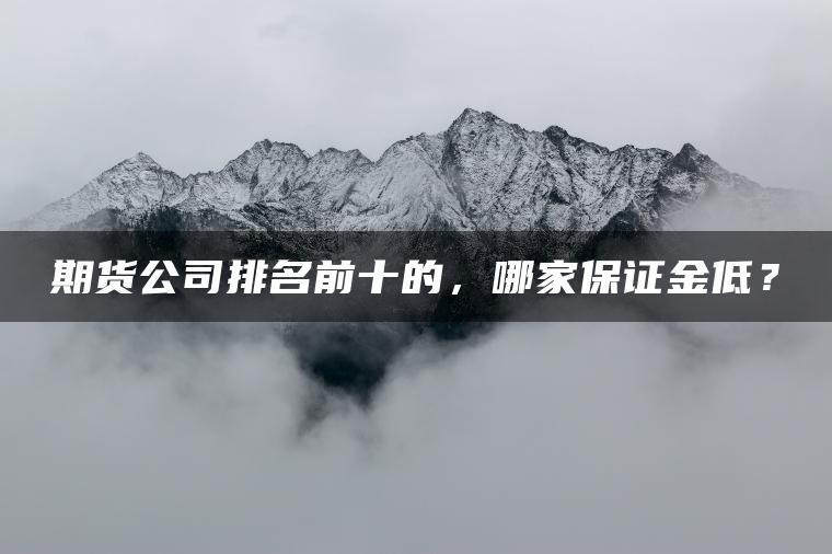 期货公司排名前十的,哪家保证金低? 期货公司排名前十的,哪家保证金低?
