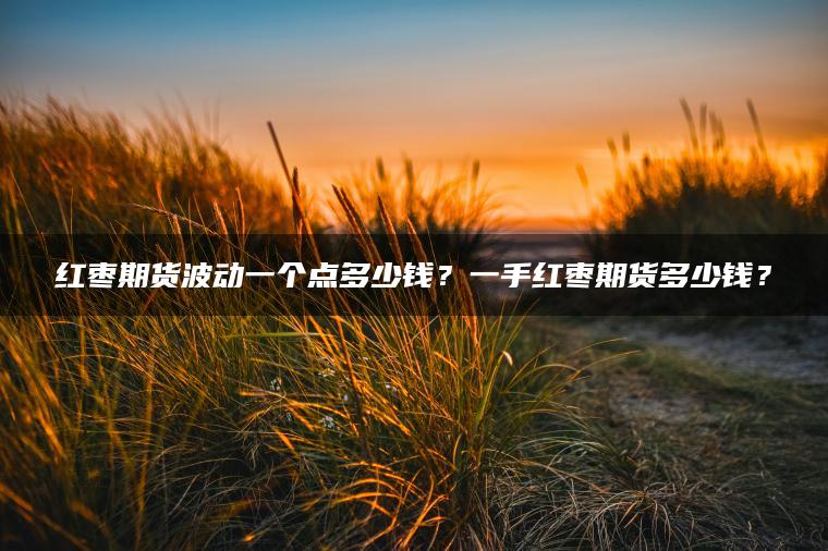 红枣期货波动一个点多少钱？一手红枣期货多少钱？