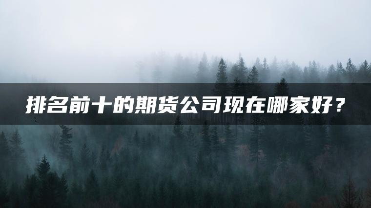 排名前十的期货公司现在哪家好？