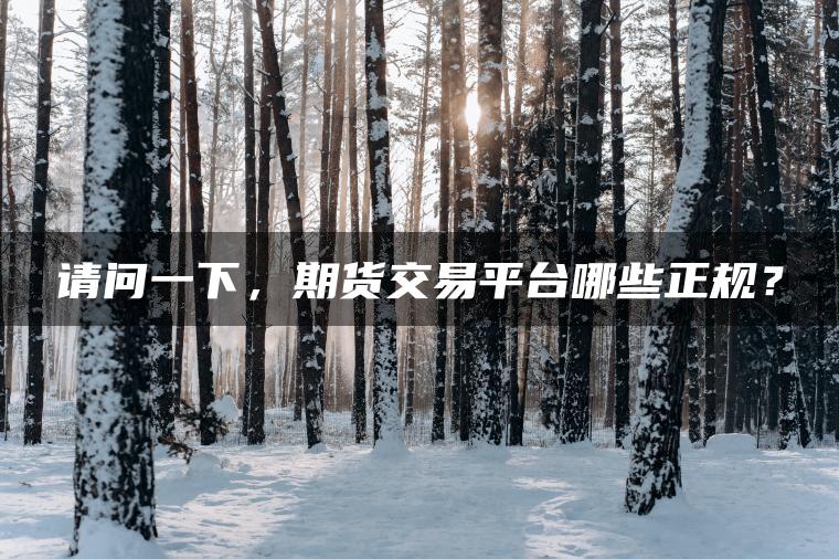 请问一下,期货交易平台哪些正规? 请问一下,期货交易平台哪些正规?