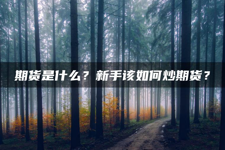 期货是什么？新手该如何炒期货？