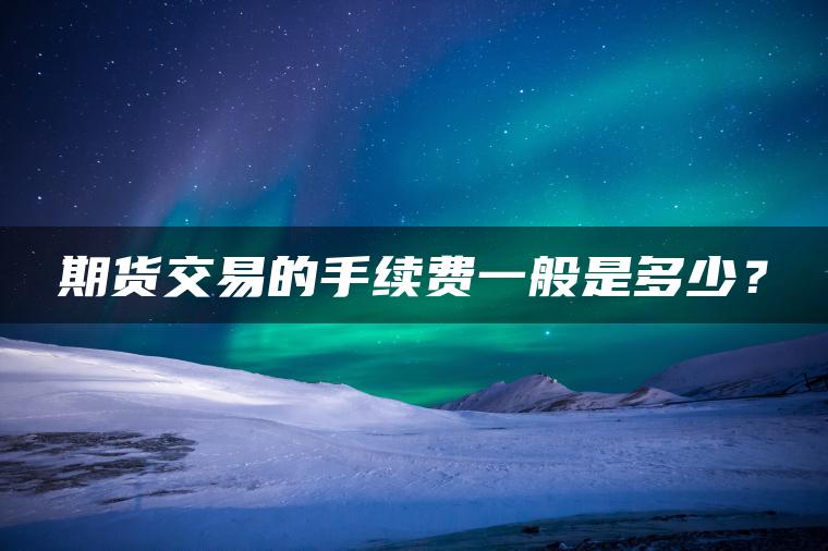 期货交易的手续费一般是多少? 期货交易的手续费一般是多少?