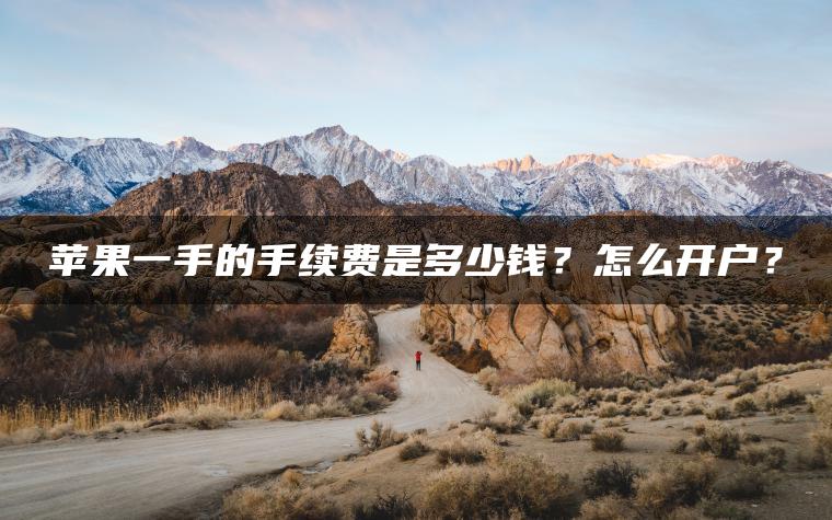 苹果一手的手续费是多少钱？怎么开户？