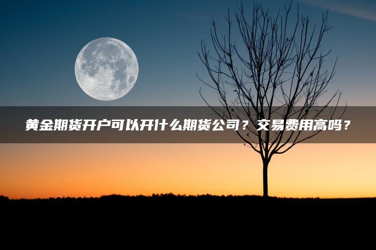 黄金期货开户可以开什么期货公司？交易费用高吗？