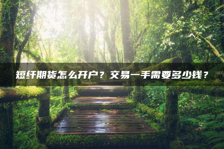 短纤期货怎么开户？交易一手需要多少钱？