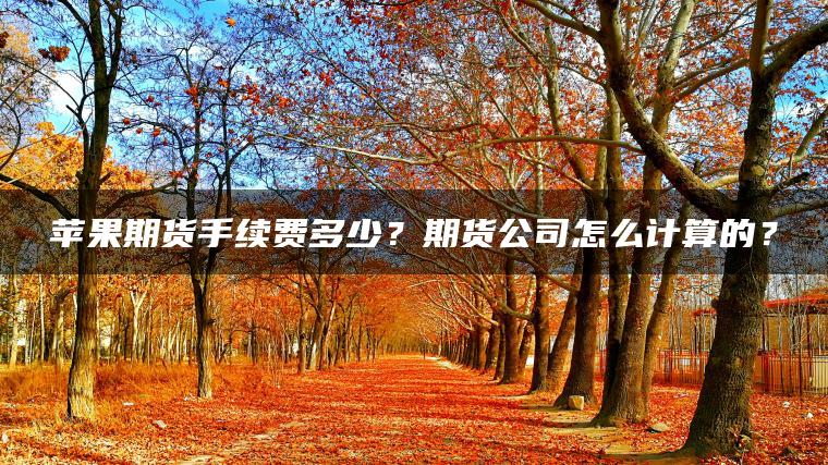 苹果期货手续费多少?期货公司怎么计算的? 苹果期货手续费多少?期货公司怎么计算的?