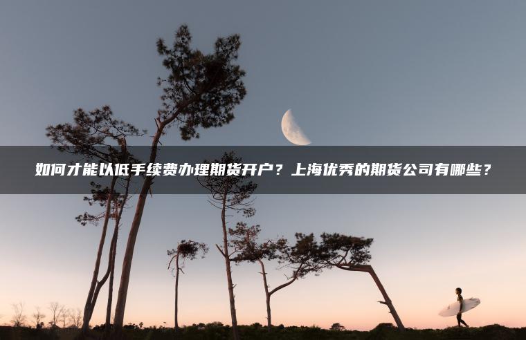 如何才能以低手续费办理期货开户?上海优秀的期货公司有哪些? 如何才能以低手续费办理期货开户?上海优秀的期货公司有哪些?