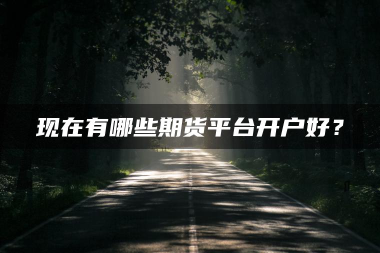 现在有哪些期货平台开户好？