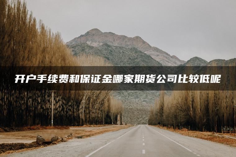 开户手续费和保证金哪家期货公司比较低呢 开户手续费和保证金哪家期货公司比较低呢