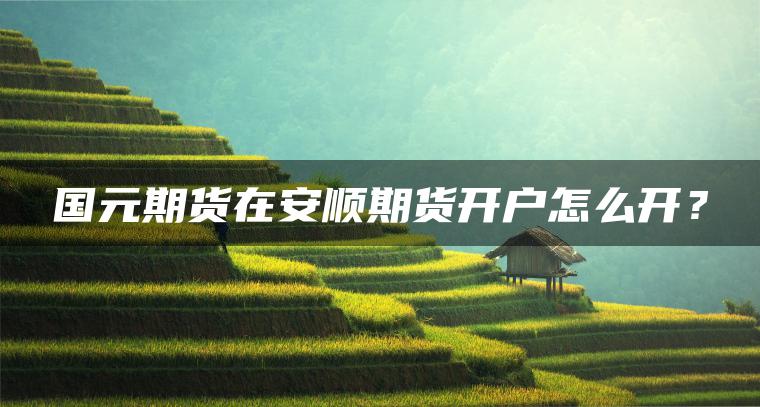 国元期货在安顺期货开户怎么开？