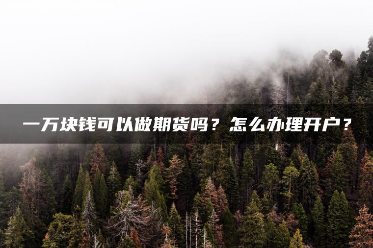 一万块钱可以做期货吗?怎么办理开户? 一万块钱可以做期货吗?怎么办理开户?