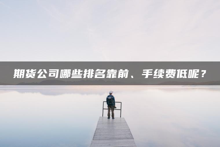 期货公司哪些排名靠前、手续费低呢？