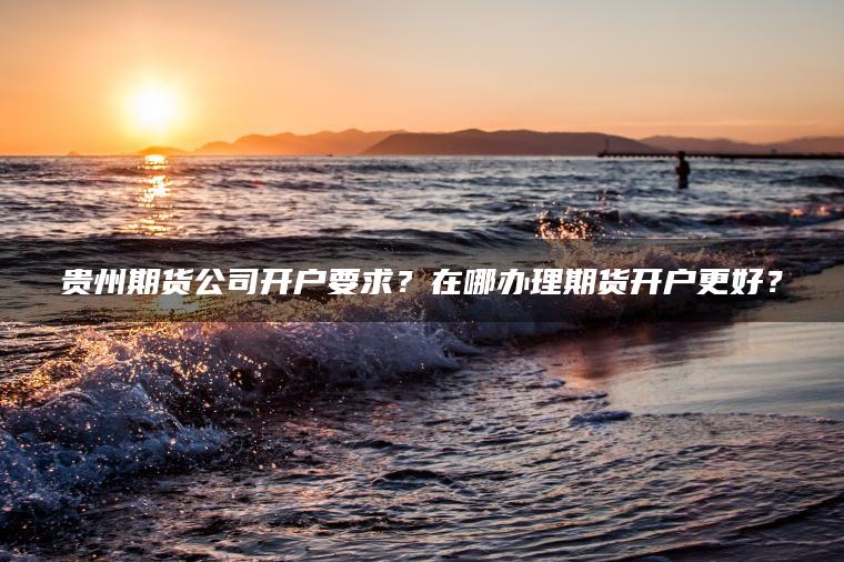 贵州期货公司开户要求?在哪办理期货开户更好? 贵州期货公司开户要求?在哪办理期货开户更好?