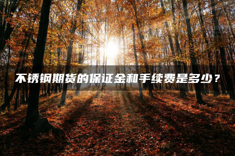不锈钢期货的保证金和手续费是多少? 不锈钢期货的保证金和手续费是多少?