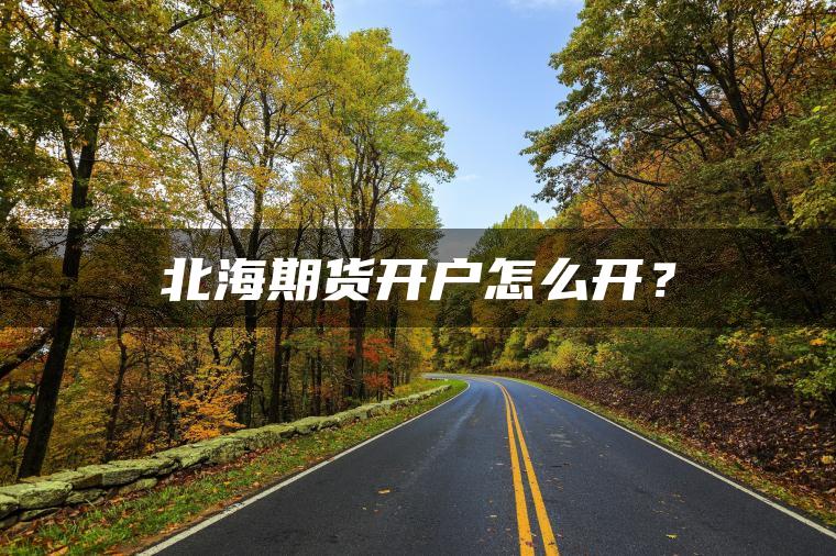 北海期货开户怎么开？