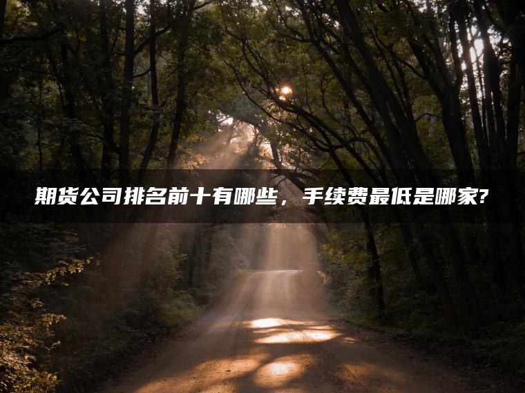 期货公司排名前十有哪些,手续费最低是哪家? 期货公司排名前十有哪些,手续费最低是哪家?