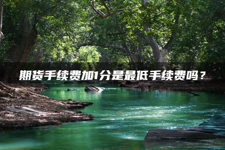 期货手续费加1分是最低手续费吗？