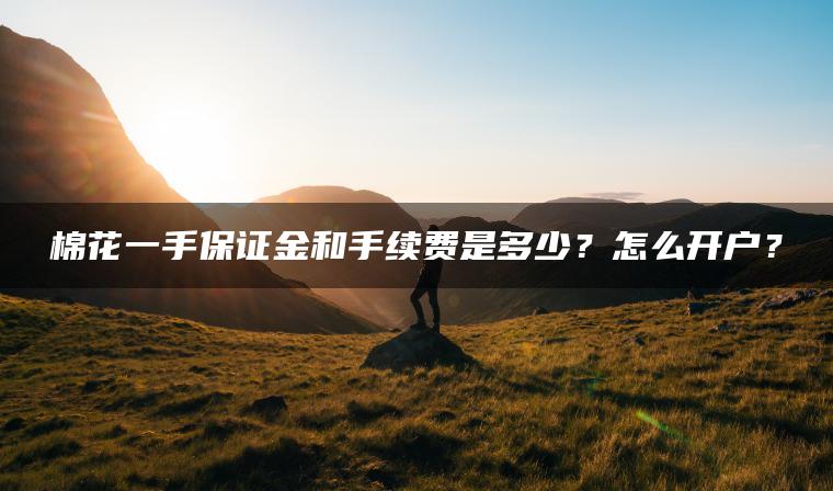 棉花一手保证金和手续费是多少？怎么开户？
