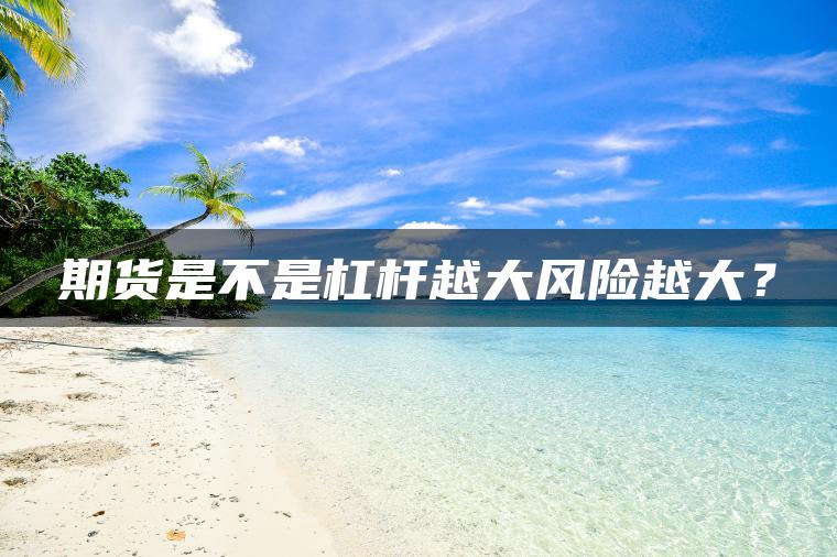 期货是不是杠杆越大风险越大? 期货是不是杠杆越大风险越大?