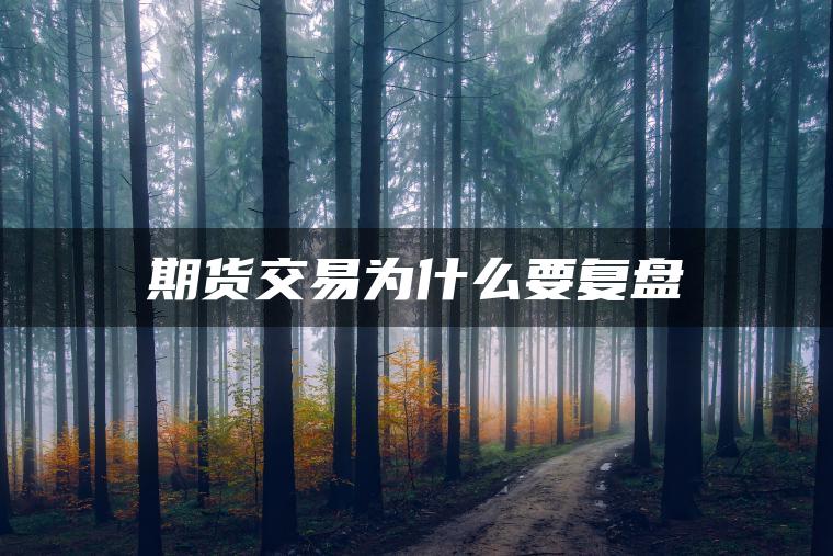 期货交易为什么要复盘