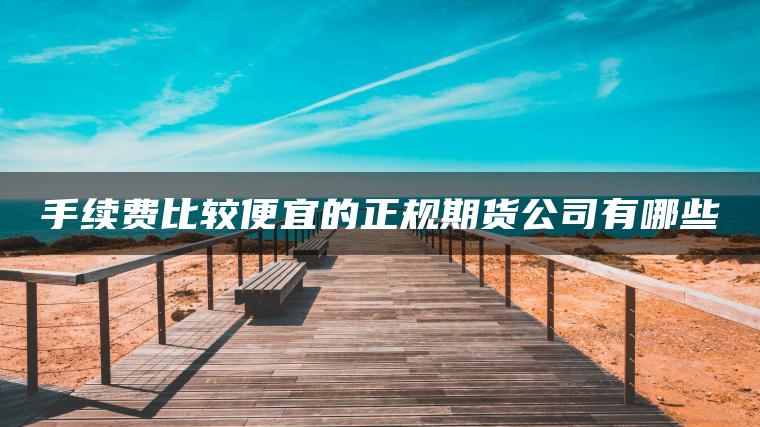 手续费比较便宜的正规期货公司有哪些