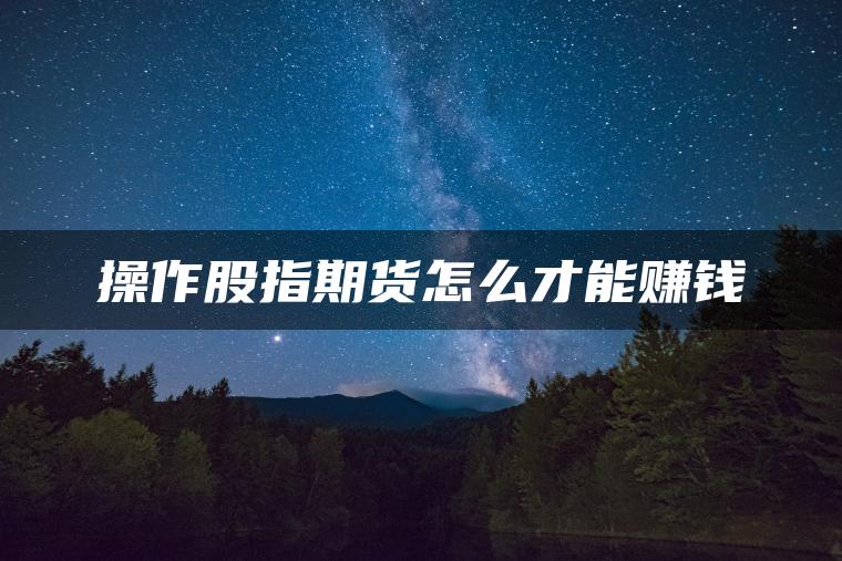 操作股指期货怎么才能赚钱