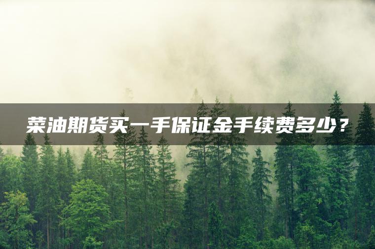 菜油期货买一手保证金手续费多少？