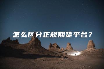 怎么区分正规期货平台？