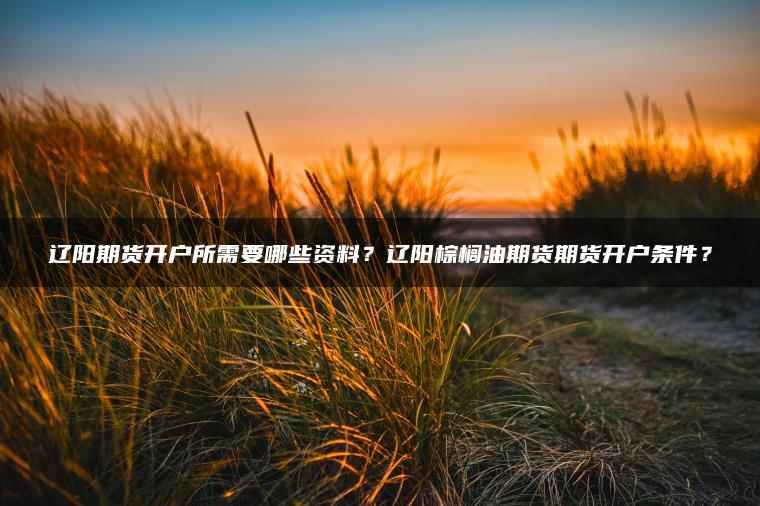 辽阳期货开户所需要哪些资料？辽阳棕榈油期货期货开户条件？