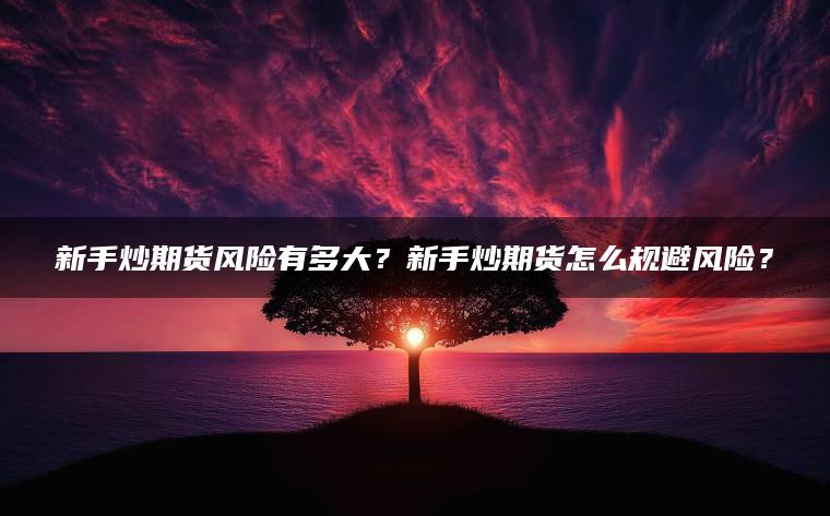 新手炒期货风险有多大?新手炒期货怎么规避风险? 新手炒期货风险有多大?新手炒期货怎么规避风险?