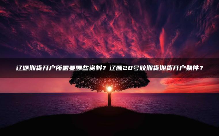辽源期货开户所需要哪些资料？辽源20号胶期货期货开户条件？