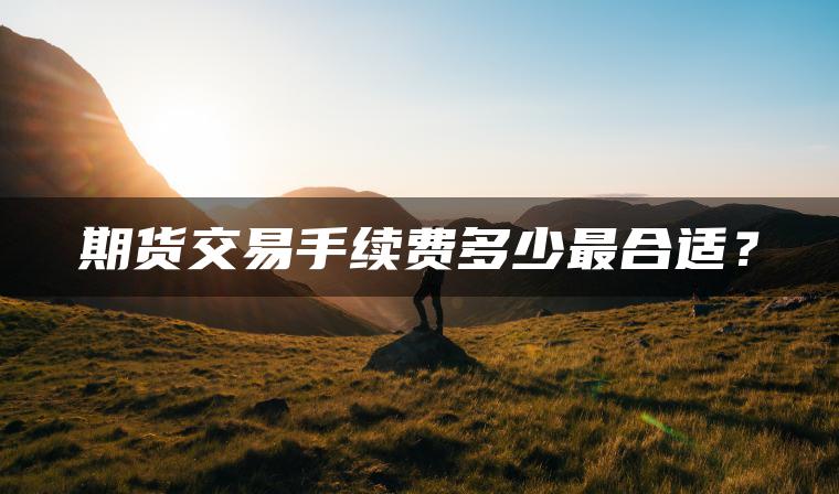 期货交易手续费多少最合适? 期货交易手续费多少最合适?