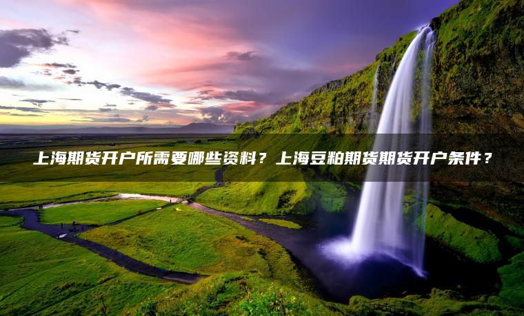 上海期货开户所需要哪些资料？上海豆粕期货期货开户条件？