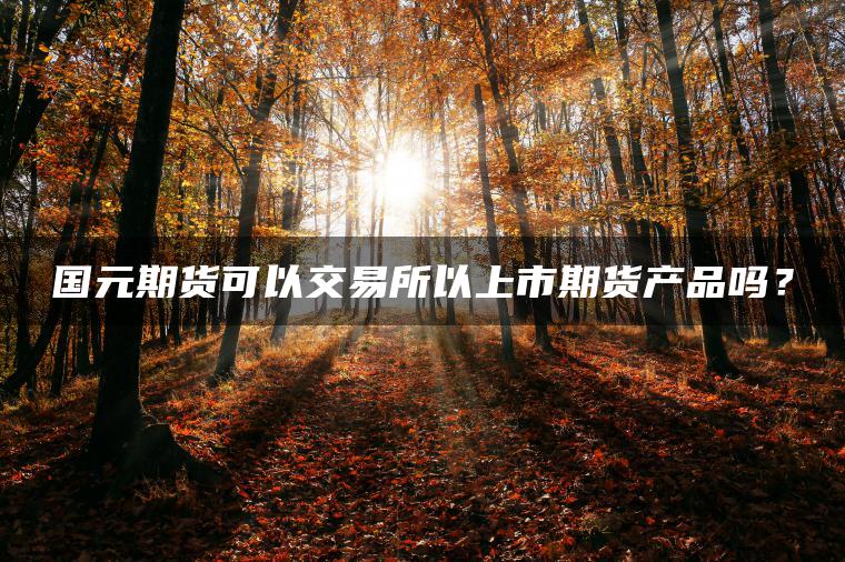 国元期货可以交易所以上市期货产品吗? 国元期货可以交易所以上市期货产品吗?