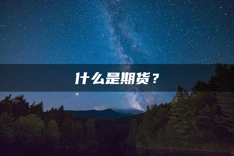 什么是期货? 什么是期货?
