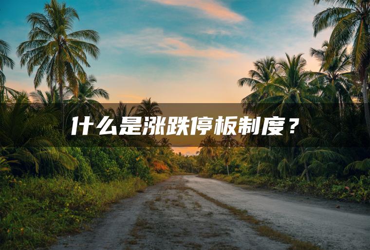 什么是涨跌停板制度？
