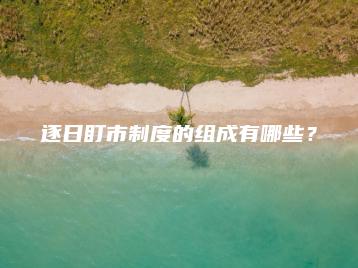 逐日盯市制度的组成有哪些？