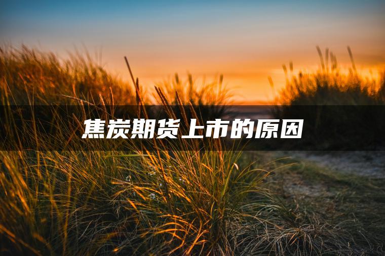 焦炭期货上市的原因 焦炭期货上市的原因