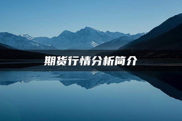 期货行情分析简介