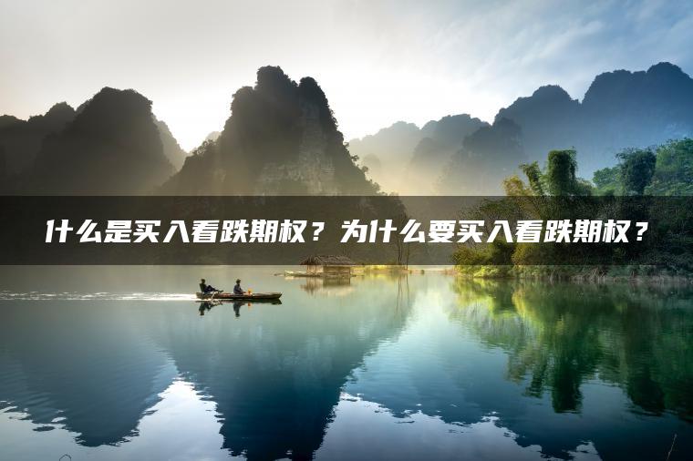 什么是买入看跌期权？为什么要买入看跌期权？