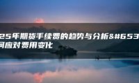 2025年期货手续费的趋势与分析：如何应对费用变化